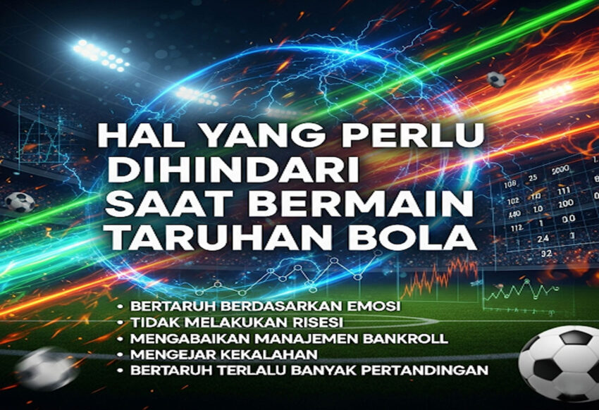 Hal yang Perlu Dihindari Saat Bermain Taruhan Bola